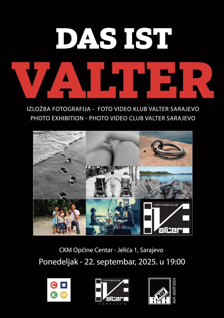 Poziv na izložbu fotografija FVK Valter – “Das ist Valter” II dio